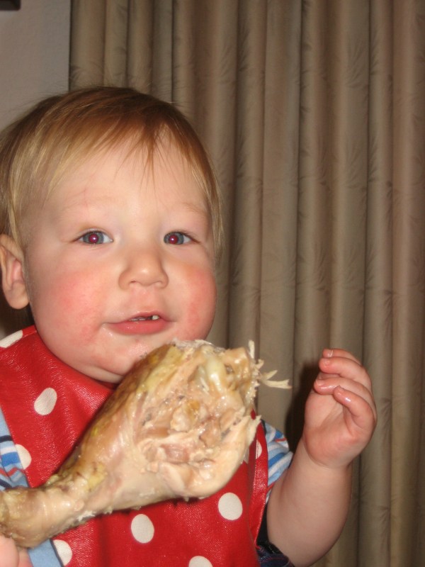 Joe Robert and the Tday turkey leg