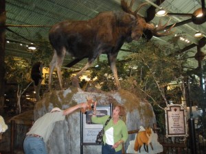 Kevin attacks with a rabid stuffed fox while Moose looks on
