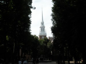Tne if by land, two if by sea...... The Old North Church